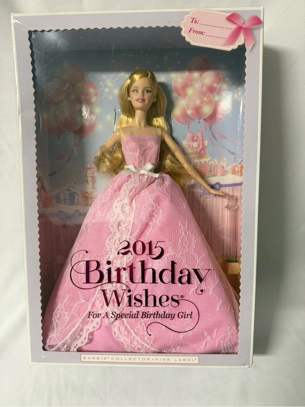 Barbie Pink Lace Birthday Wishes Party Doll